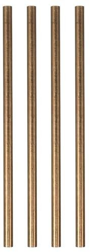 SHINEOFI Remaches para Cuchillos de Cobre Puro, Pasadores de Mango Perforados de 4mm para Reparación y Construcción de Mangos, Pack de 4 Piezas Duraderas