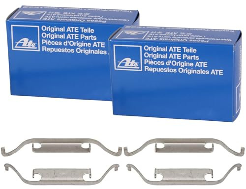 2X ATE Federn Klammern Bremssattel vorne hinten | 2x 11.8116-0273.1 Kompatibel mit 3 (E46),3 Cabriolet (E46),3 Coupe (E46),3 Touring (E46),X3 (E83),Z4 Coupe (E86),Z4 Roadster