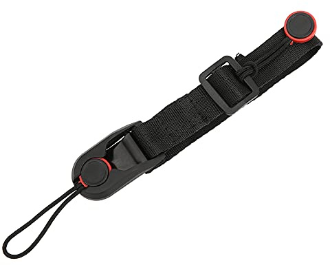 Topiky Cinghia da polso, cordino per fotocamera portatile Cinturino con impugnatura a mano Corda elastica regolabile con piastra a sgancio rapido per action camera Fotocamera mirrorless Default