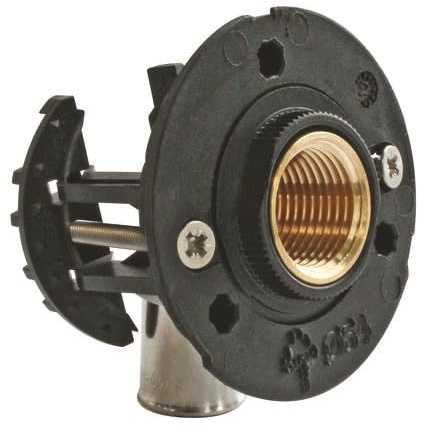 SOMATHERM FOR YOU, Kit de fixation robinet machine à laver pour tube PER Ø16 - Installation rapide sur plaque de plâtre 9,5 à 25mm - Raccords à sertir inclus - Étanchéité garantie