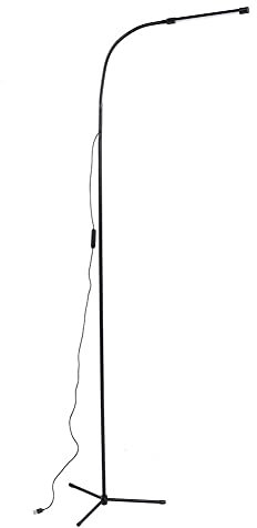 Atyhao Lampada da Terra a LED Temporizzazione Moderna Protezione degli Occhi Dimmerabile Lampada da Pianoforte Regolabile a Collo di Cigno per Casa 100-240V(158CM)