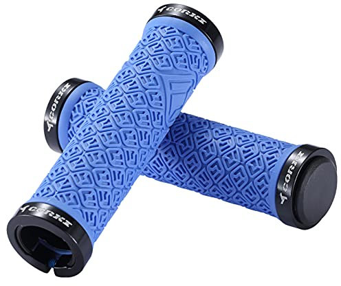 Bynccea Fahrrad Lenker Griffe - Rutschfeste Fahrradgriffe mit Aluminium Schloss für Mountainbike, Rennrad, Faltrad, BMX, MTB