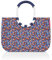 reisenthel loopshopper L Stabile Tasche mit praktischen Fächern aus recycelten PET-Flaschen Charmantes und wasserabweisendes Design, Farbe:viola blue