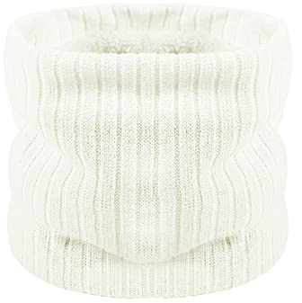 HGDGears Fleece Neck Warmer Thermal Knitted Snood Men Scarf for Women