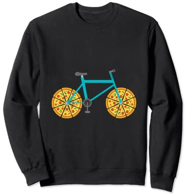 Roulettes de vélo à pizza Sweatshirt