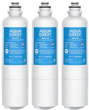 AQUA CREST AQF-FF15 Wasserfilter, bleifrei, lebensmittelechtes Material, fortschrittlicher Aktivkohleblock aus Kokosnuss