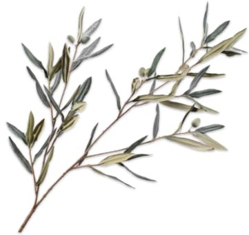Silk-ka Kunstblume Olivenzweig Grün-Grau 94 cm