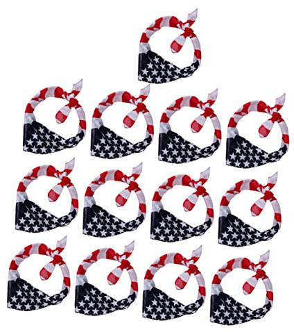 Ipetboom Ensemble de Bandeaux à Drapeau Américain Couvre-chef de Style Bandana avec Drapeau Américain - Matériau pour Les Âges