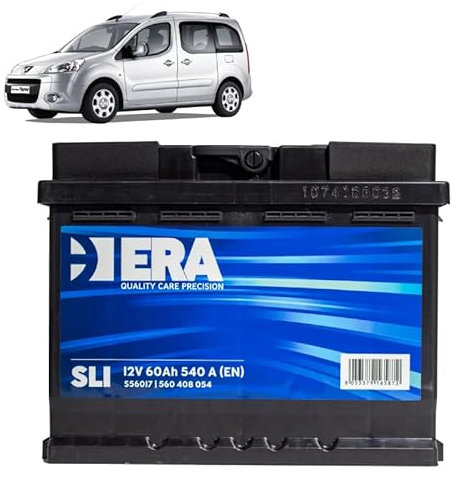 Batteria 60Ah per Peugeot Partner 1.6 benzina 2008+