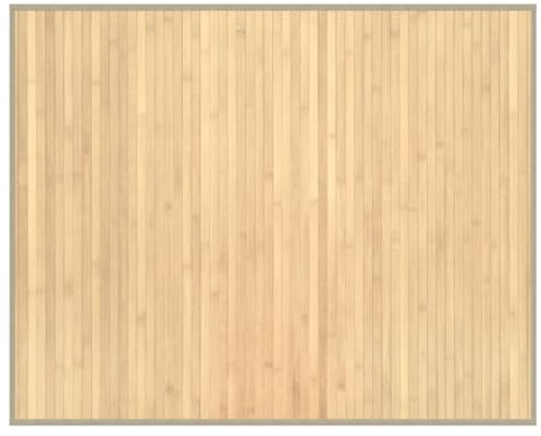 vidaXL alfombra Rectangular Bambú Natural Claro 80x100 cm, Área, Sala de Estar, Cocina, Piso