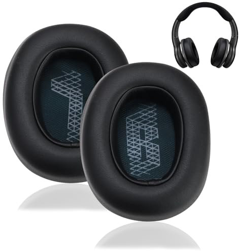 2PCS Replacement Ear Pads for JBL Live 650BTNC, 660BTNC, Over-Ear Headphones - Black Upgraded Memory Foam Earpads Replacement Earmuffs Leather Earpads Cushions