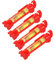 Confezione da 4 Livelle A Corda, Mini Livelle Lineari, Livelle Unidimensionali in ABS e Acrilico per Lavori di Muratura, Lavori Idraulici, Lavori su Grondaie (Rosso)