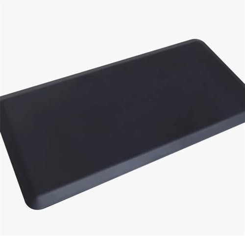 LULUMAIC Bodenmatte, Anti-Ermüdung und Komfort, Schreibtisch-/Bodenmatten für Haus, Waschbecken, Büro, Küche, Matte, gepolsterter Teppich, wasserdicht, rutschfest, 2 cm dick (Farbe: Schwarz, Größe: