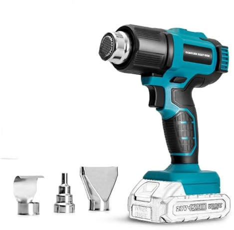 Hot Air Gun Soldering Silicone for Heating Machine Glue Repair Cordless with Battery Nozzle Kit Heat Gun Electric Wireless Tools(21V A1)