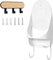 Ironing Board Hanger Wall Mount,Laundry Room Iron Board Holder Laundry Room Decor Organization,Electric Iron Holder Rack,Wall Mounted Ironing Board Hook (Large White)