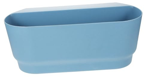 VICASKY Pot à Suspendre pour Balcon et Garde Corps Jardinière Carrée Bleue Résistante Aux Intempéries avec Réservoir Planter Suspendu pour Plantes et Décoration Intérieure Extérieure