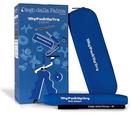Diego Dalla Palma My Push Up Toy Confezione Regalo Donna Lash Primer Mascara My Push Up Toy Ciglia Volumizzante e Matita Occhi 01 Nera