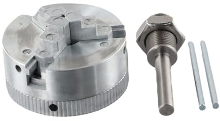 MoSundi Z011 Manuelles Drehfutter für elektrische Bohrmaschine, Zinklegierung, 3-Backen, selbstzentrierendes Bohrfutter mit 12 x 1 mm Gewinde, 50 mm Größe, kompatibel mit Mini-Metallbohrmaschinen B