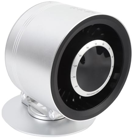 Oreilet Ventilatore da Tavolo USB, Design Puntatore Cruscotto Auto Sportiva Piccolo Ventilatore da Tavolo Portatile, 100 velocità, Rotazione a 360° Verticale 180°, Supporto per Telefono, per Casa,