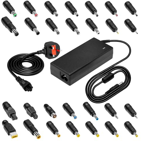 65W Power Supply Universal Laptop PC Charger for Dell, HP, Toshiba, Sony, Asus, Acer, Samsung, Toshiba,Home Appliances AC DC Adapter with 28 Connectors