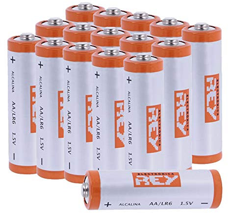 Pack 16 Batterias Alcalino AA LR03 1.5V, Alta Capacità