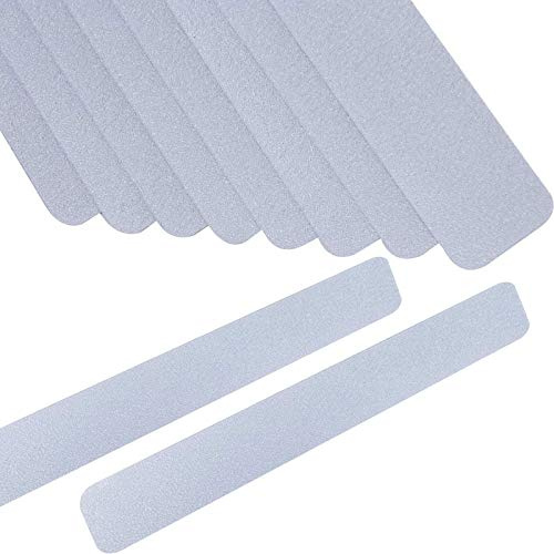 UCOFFEE Anti Slip Tape Bath Safety Strips, 8pcs Clear Self-Adhesive Non Slip Stickers Non Skid Tread for BathTubs & Shower, 2 inch x 12 inch Rounded Corners, Easy Install