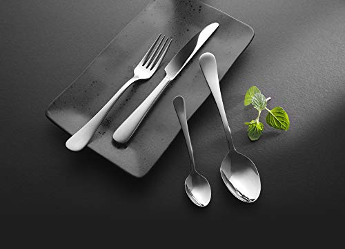 Fine Dine 765999 Navarino Lot de 12 fourchettes de table en acier chromé 18/10