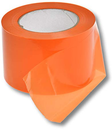 1 rouleau de ruban de délimitation super stable - Ruban de signalisation - Ruban de signalisation - Ruban adhésif pour parking - 75 mm (100 m, orange)