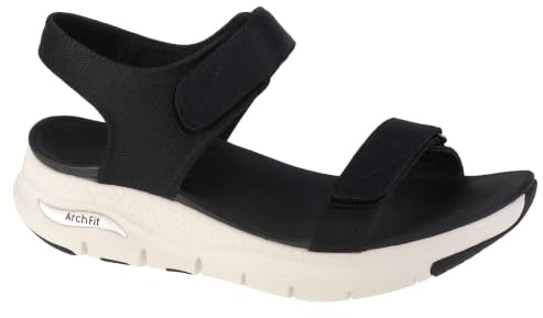 Skechers Dam Arch Fit TouristyFlat Sandal, Svart n¨t, 39 EU