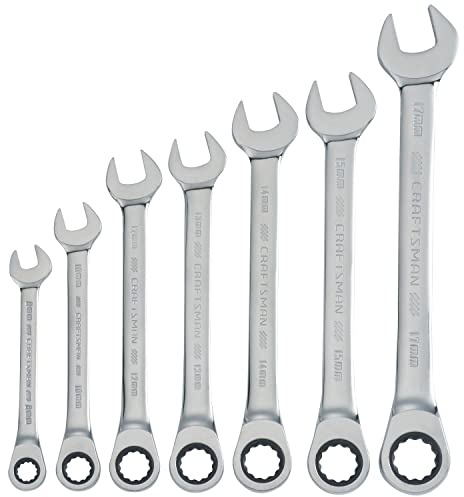 CRAFTSMAN Ratchet Wrench, 12 Point, 7-Piece Set (CMMT87019)