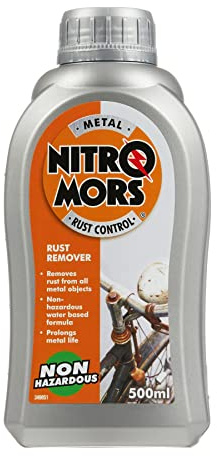 Nitromors Non Hazardous Rust Remover, Safe to Use On All Metals, 500 ml