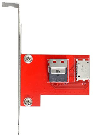 xiwai PCI-Express 4.0 Slimline SAS SFF-8654 auf Oculink SFF-8611 SFF-8612 PCBA-Buchsenadapter mit Halterung