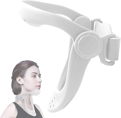 Tutore Per Il Collo,correttore Di Posizione Della Testa in Avanti,dispositivo Di Trazione Cervicale Per Alleviare Il Dolore Al Collo,alleviare La Pressione Della Colonna Vertebrale,supporto,White