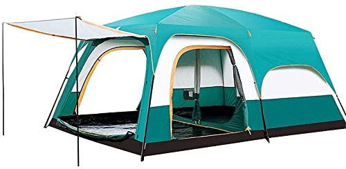 GGZONE PopUpTent 5 8 10 12 16 Personen Instant Lightweight LargFamily Camping Kuppelzelt wasserdichte Outdoor-Zelte mit 2 Schlafzimmern 1 Wohnzimmer (Modell 1 Big) Beautiful Scenery