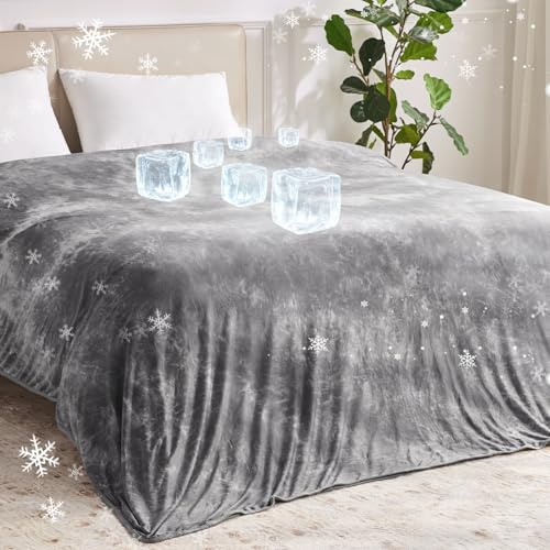Guohaoi Cooling Throw Blanket for Hot Sleepers, King Size 90''×108''