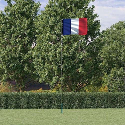 Furniture Home Tools Frankreich Flagge und Stange 5,55 m Aluminium
