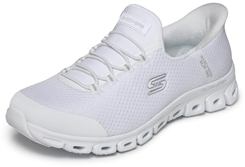 Skechers Mujer Glide-Step Pursuit Slip-In Entrenador | Casual, Slip-ins, Glide-Step, espuma viscoelástica refrigerada por aire, lavable a máquina, vegano
