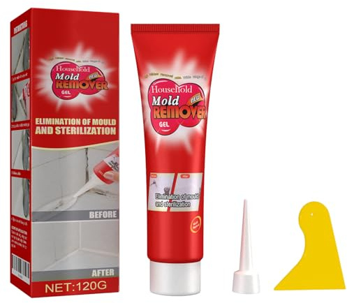Household Mildew Removal,Effectively Removes Black Mold,Deep Clean Mold Remover,Mould and Mildew Cleaner for Toilet,Household Black Mould Remover for Sink,Mould Remover Gel for Kitchen Bathroom