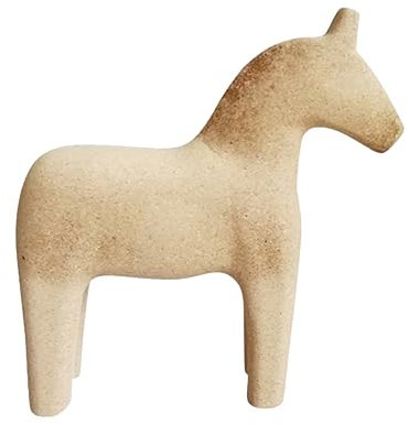 OHPHCALL Holz Pferd Ornament DIY Handwerk Kreative Unfertige Tier Dekoration Natur Sanft Basteln Spielzeug