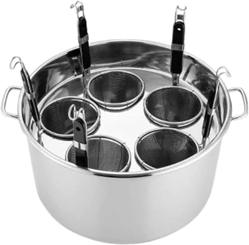 Pentole per Pasta Pentola per Pasta in Acciaio Inox con Inserto cestello scolapasta Pentole per Cucina Domestica Ristorante Utensile da Cucina Commerciale, Set di Inserti per cuoci Pasta