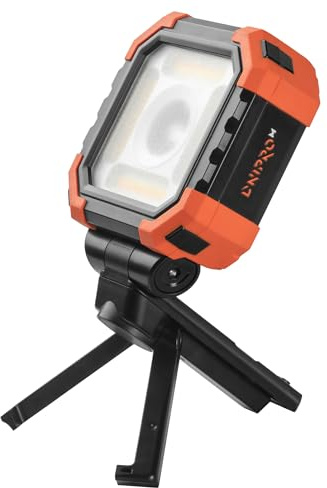 Linterna LED Recargable Dnipro-M CFL-36M Ultra, 1000 lm, con Power Bank | 6 modos incluyendo SOS y luz roja de emergencia │ 3 sistemas de montaje: imán, gancho y rosca │ IP54 e IK07 antiimpacto