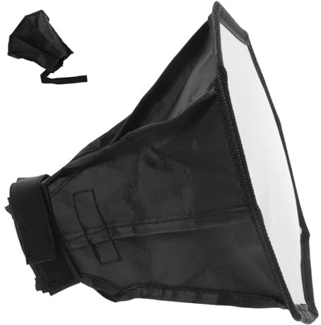 Housoutil Camera Softbox Octagonal Flash Diffuser Reflektor Für Professionelle Fotografie Und Videoaufnahmen Kompatibel Mit Blitzgeräten Schwarz-weiß Lichtstreuer Für Sanftes Fotoshooting Li