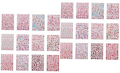 PACKOVE 24blätter Romantische Nagelkunst Aufkleber Für Valentinstag Maniküre Nail Art Sticker Mit Herzdesign Für Kreative -nagelgestaltung Für Zuhause Salon