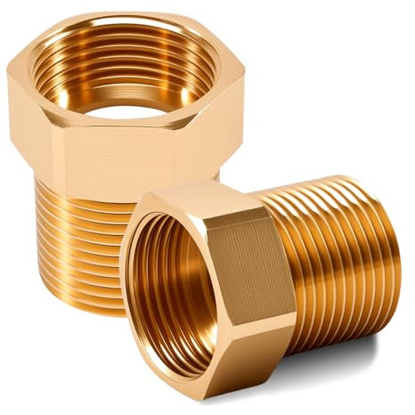 2 Stück Messing Rückschlagventil, 3/4 Zoll IG zu AG Rückschlagventil, DN20 Gewinde Rückflussverhinderer, 3/4 IG x AG Rückschlagventil Abwasser für gartenpumpen, springbrunnen,Waschmaschinenabwasser