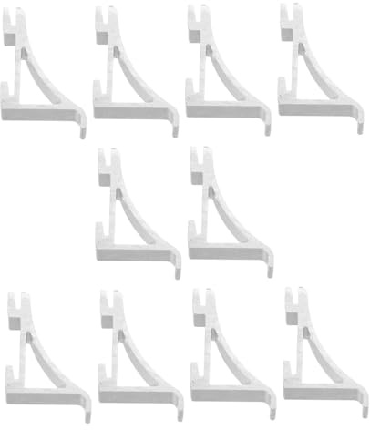 Vaguelly 10pcs Refrigerator Shelf Clips Fridge Shelf Brackets for Freezer Cooler Rv Fridge Stabilizer Hooks