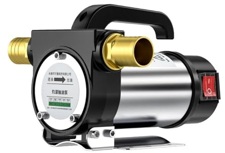 Bomba de bombeo eléctrica de avance y retroceso de 12V/24V/220, bomba autocebante de 50l/min, dispensador de combustible de bomba diésel de CC de 580W para aceite de transformador de queroseno diésel(