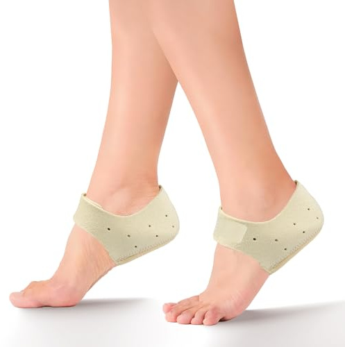 Coussinet Talon Chaussure, Talonnette avec Trous D'aération, Protection Talon Chaussure Hommes et Femmes, Talonnette Silicone pour Sportifs et Personnes Restant Debout Longtemps