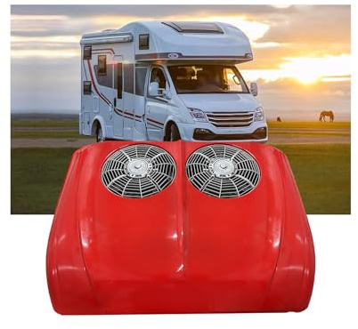 Aire acondicionado para techo de caravana de 12 V/24 V, CA dividida para cabina de camión, capacidad de refrigeración de 1800-2500 W, volumen de aire de 360° para semirremolques, caravanas, vehículos