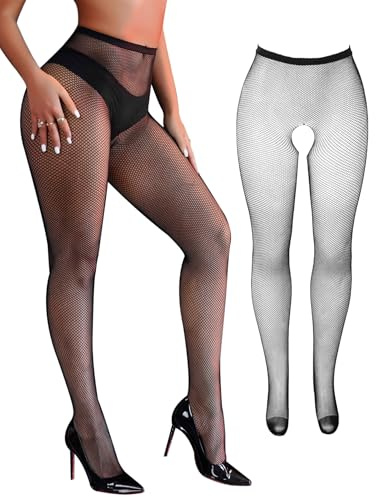 ohyeahlady Collant Resille Petite Danse Noir Grande Taille XS-5XL | Collant Resille Petite Classique,Filet De Peche,Bas Résille,Tenue Hot,Lingerie Et Vêtement,Cosplay ,Soirées,Emballage Boite