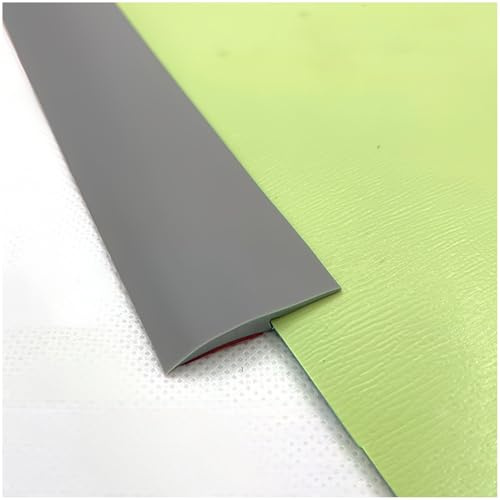 Barre de Seuil Adhésive, 1-3.0M Profilé de Transition de Seuil, Décoller et coller, Finition pour Moquette Et Sol, Bois sur Carrelage(Gray,W 3cm x L 1m)